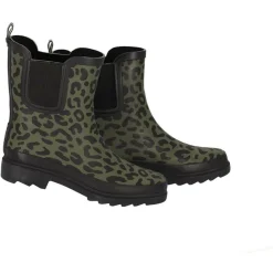Xq Footwear Chelsea Regenlaars Print Rubber Groen - Laarzen