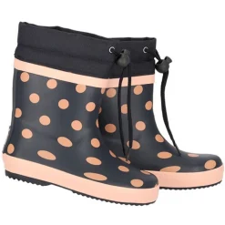 Xqboots Meisjeslaars Gevoerd Stip Marine - Laarzen