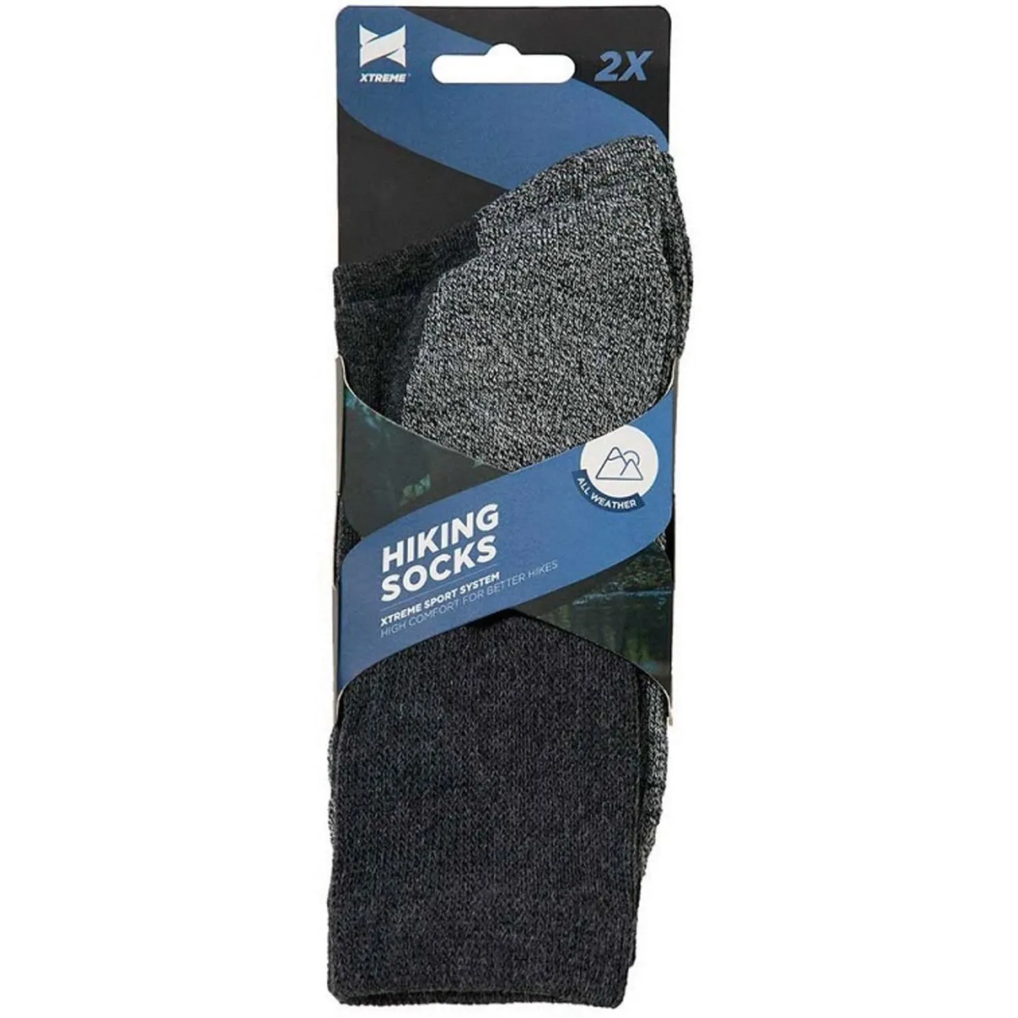 Xtreme Hiking Socks All Weather 2-Pack Antraciet - Sokken