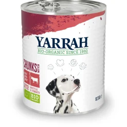Yarrah Bio Blik Brokjes In Saus - Hondenvoer - Rund 820 g
