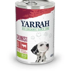 Yarrah Bio Hondenvoer Brokjes In Saus - Hondenvoer - Kip Rund 405 g