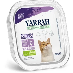 Yarrah Bio Kat Alu Brokjes In Saus - Kattenvoer