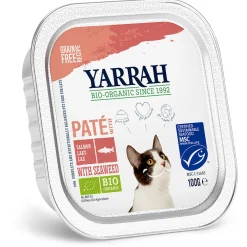 Yarrah Bio Kat Alu Pate Zalm - Kattenvoer - 100 g