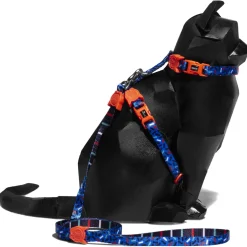 Zee.Dog Atlanta Harnas + Lijn - Kattenharnas - 20-30x1.0 cm Multi-Color One Size