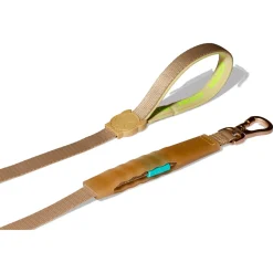 Zee.Dog Looplijn Air Kim - Hondenriem - 150x2.5 cm Goud Turquoise