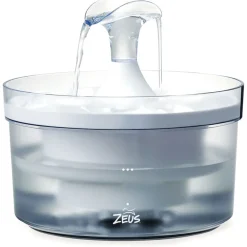 Zeus Drinkfontein - Hondendrinkbak - Ø23.5x22 cm 1.5 l Wit