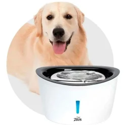 Zeus Drinkfontein - Hondendrinkbak - 31.5x26x19 cm 6 l Wit
