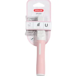 Zolux Anah Cat Getande Kam - Kattenvachtkam - 6x2.5x18 cm Pink Wit For Cat. Long Coats