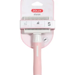 Zolux Anah Cat Retro Slicker Small - Kattenvachtborstel - 7.5x5x17.5 cm Pink Wit S