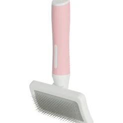 Zolux Anah Cat Slicker Medium - Kattenvachtborstel - 9.5x3.5x17 cm Pink Wit M