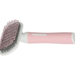Zolux Anah Cat Zachte Slicker Medium - Kattenvachtborstel - 8.8x4x17 cm Pink Wit M