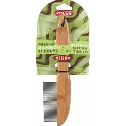Zolux Bamboo Kam Met 41 Tanden - Hondenvachtverzorging - 5.5x0.8x21.5 cm