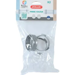 Zolux Connectionkit Bochten Panas - Dierenverblijf - Ø6.4x15.6 cm Grijs Transparant