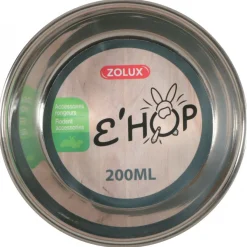 Zolux Ehop Voerbak Inox Groen&Metallic - Voer/Waterbak
