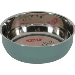 Zolux Ehop Voerbak Inox Groen&Metallic - Voer/Waterbak