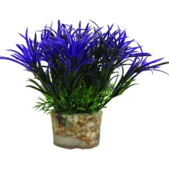 Zolux Kunstplanten Op Grind - Aquarium - Kunstplant - Assorti per stuk Small