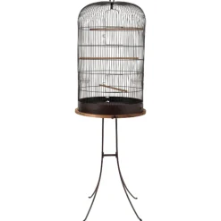 Zolux Retro Standaard Vogelkooi Marthe - Vogelverblijven - 490x490x730 cm Bruin