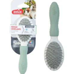 Zolux Rodent Pneumatische Borstel - Vachtborstel - 16.7x4.8 mm Groen Wit