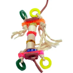 Zoo-Max Mr. Frog - Vogelspeelgoed - 29 g Rood Blauw Oranje