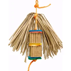 Zoo-Max Shredding Tower Pelluca - Vogelspeelgoed - 323 g Rood Blauw Oranje