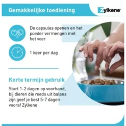 Zylkene Capsule 450 Mg - Anti stressmiddel - 450 mg 30 caps Voor Grote Honden (15-60 Kg)