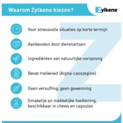 Zylkene Capsule 450 Mg - Anti stressmiddel - 450 mg 30 caps Voor Grote Honden (15-60 Kg)